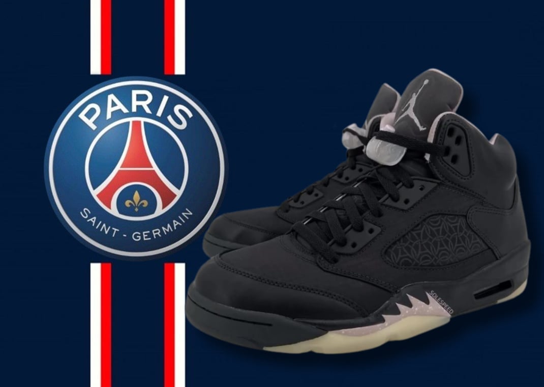PSG x Air Jordan 5 Retro Off Noir