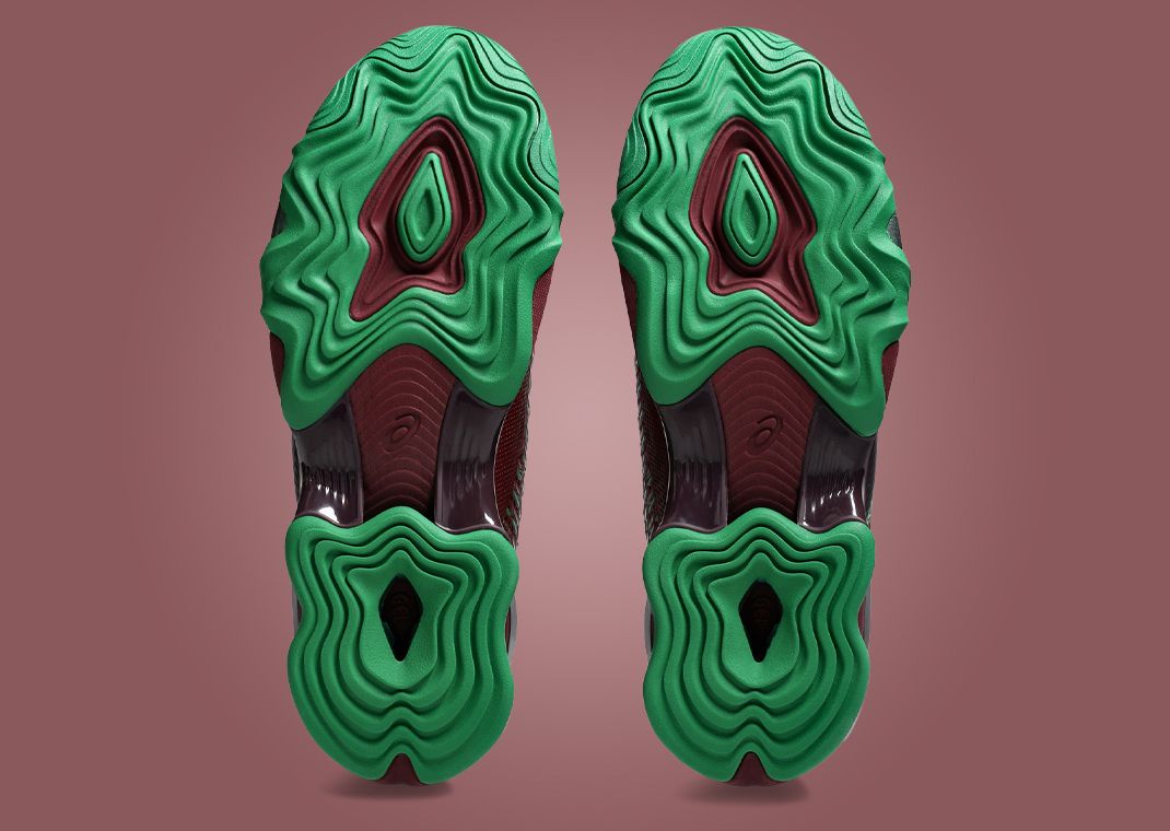 Kiko Kostadinov x Asics Novalis Gel-Styrax Mule Maroon Outsole