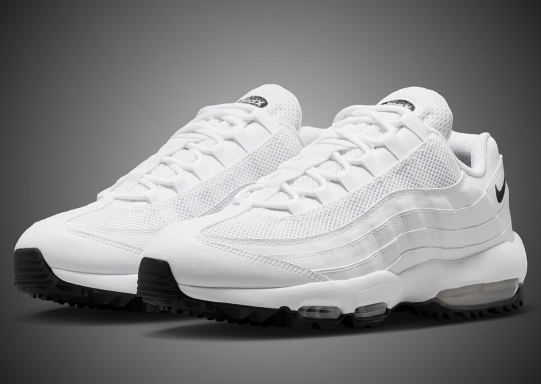 Nike Air Max 95 ホワイト 27.0 NIKE GOLF This Nike Air Max 95 Golf is Covered in Clean White Leather