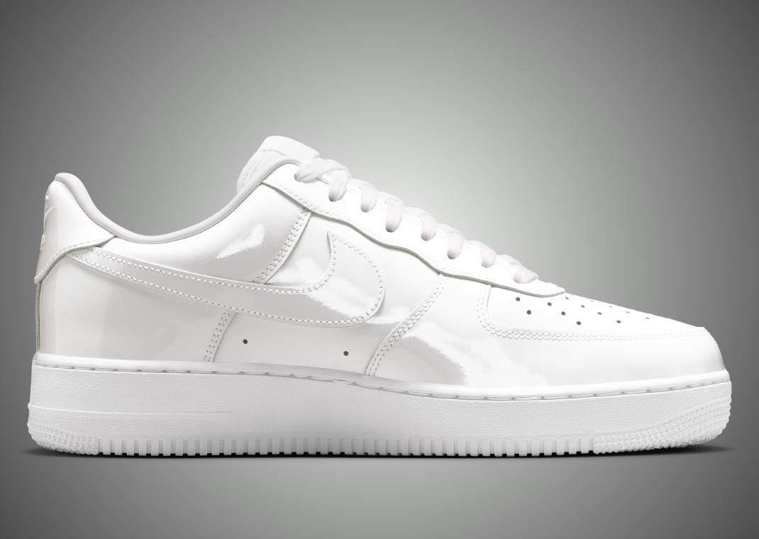 Nike Air Force 1 Low Patent Leather Premium White medial