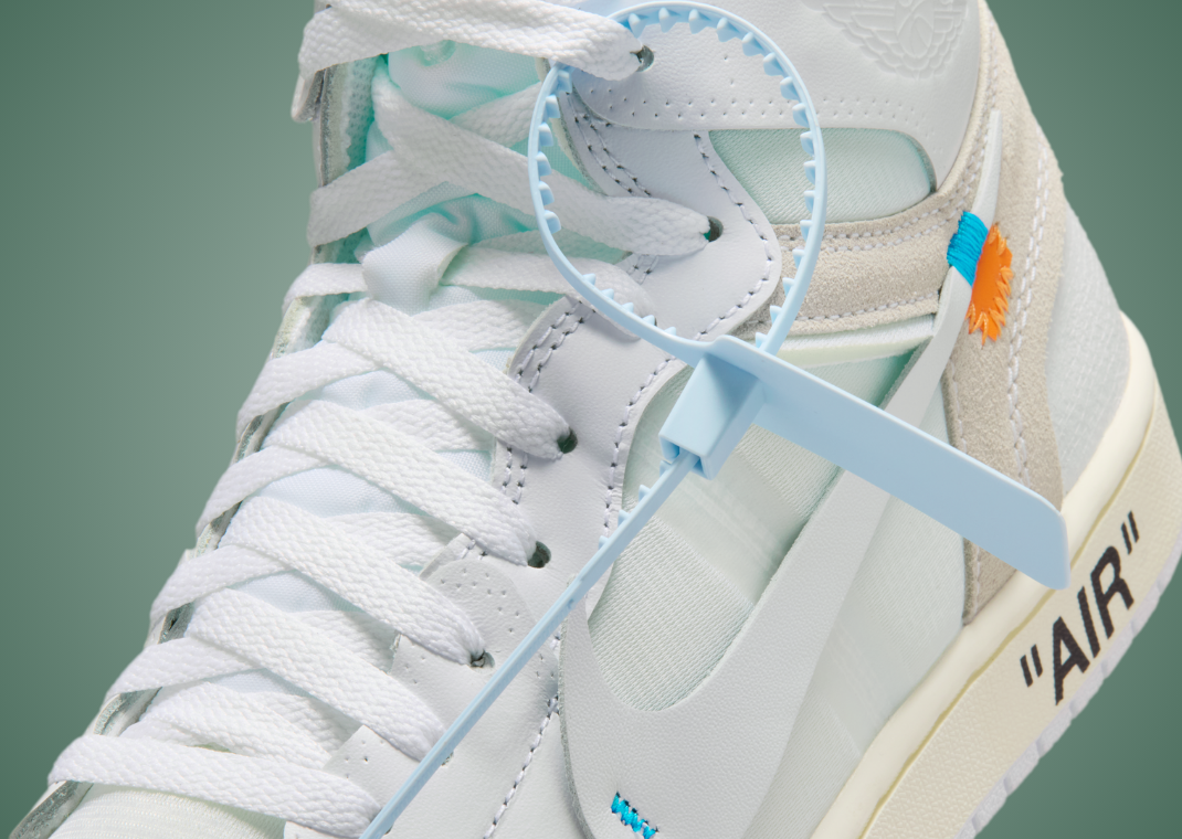 Virgil Abloh Archives x Air Jordan 1 Retro High OG Alaska Detail