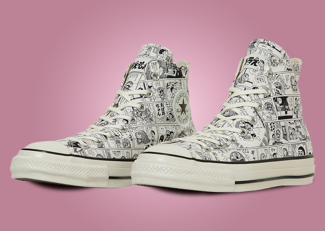 Doraemon x Converse All-Star Aged CP Hi Off-White Angle