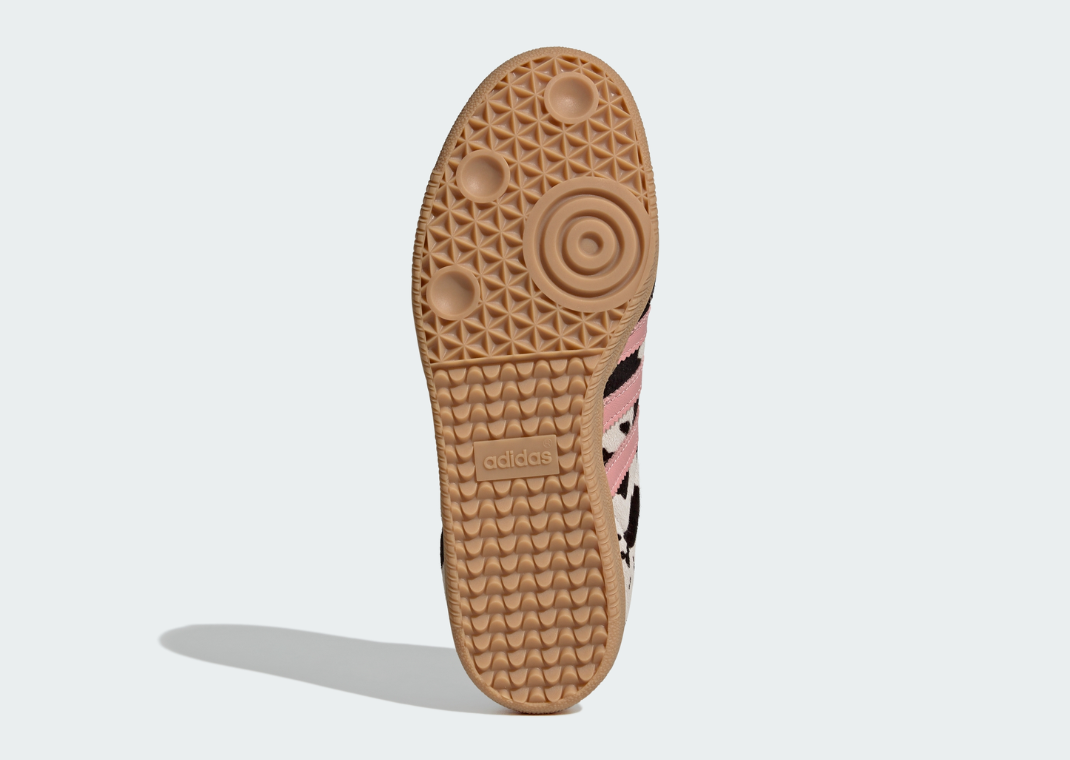 adidas Samba Cow Print White Pink - Bottom