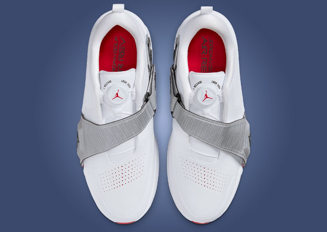 Jordan Air Rev White Metallic Silver Top