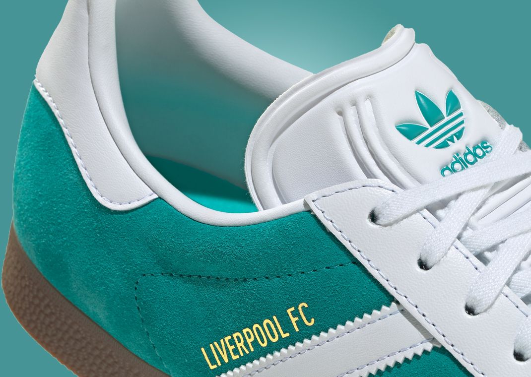 Liverpool x adidas Gazelle Third Kit Detail