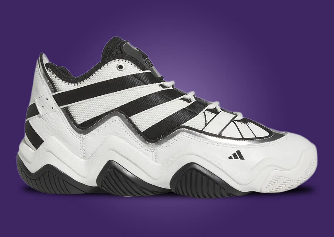 adidas Top Ten 2010 White Black Side View
