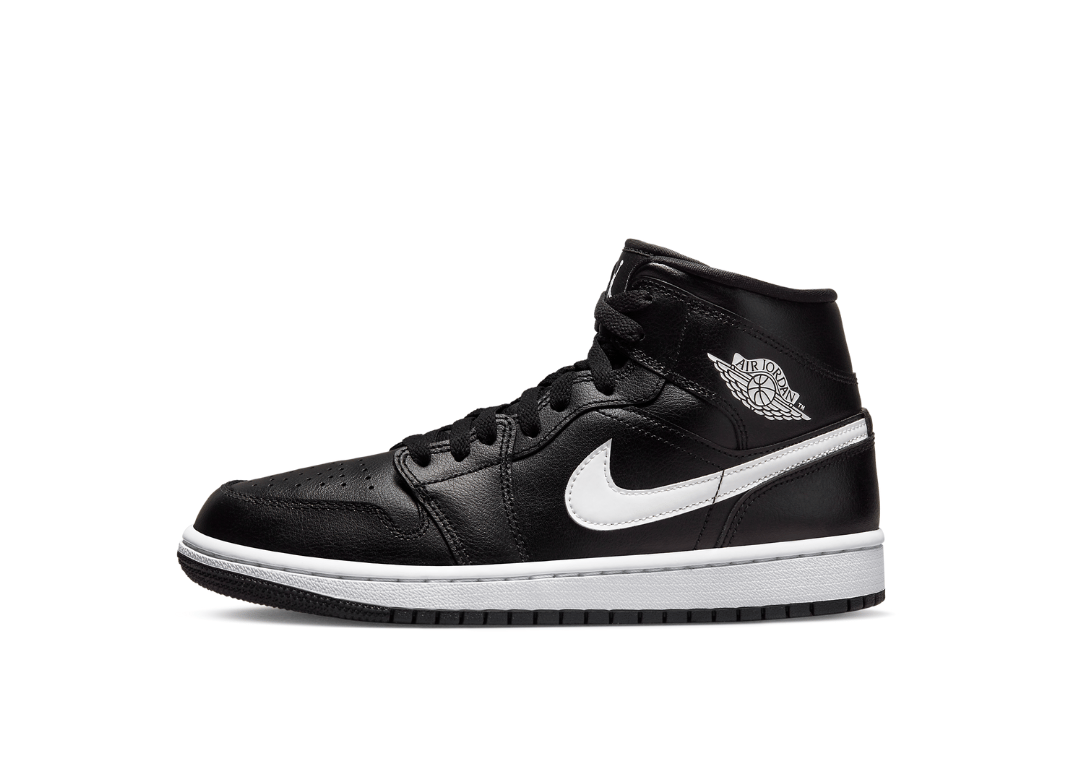 Air Jordan 1 Mid Black White (W)