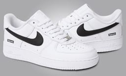 The Supreme x Nike Air Force 1 Low White Black Releases September 2025