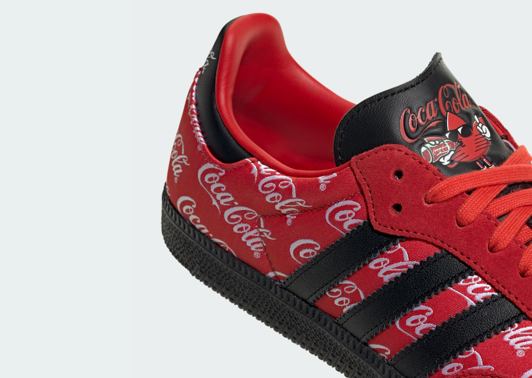Coca-Cola x adidas Samba Red Detail