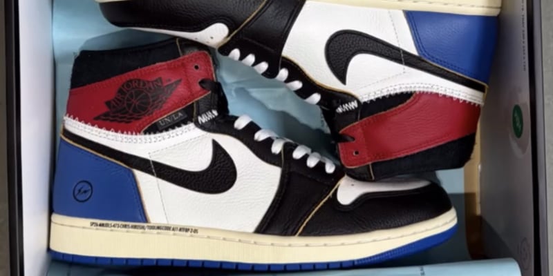 Union LA and fragment designs Air Jordan 1 High Chicago Royal Drops in February