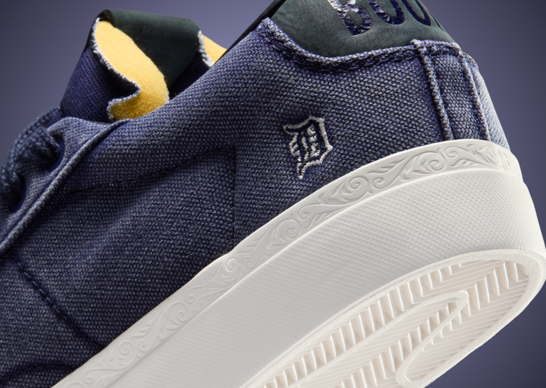 Devin Booker x Nike Blazer Low College Navy - Heel Detail
