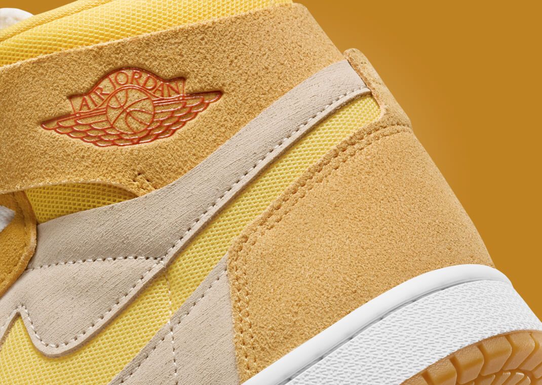 Air Jordan 1 High Zoom CMFT 2 Yellow Ochre (W) Heel