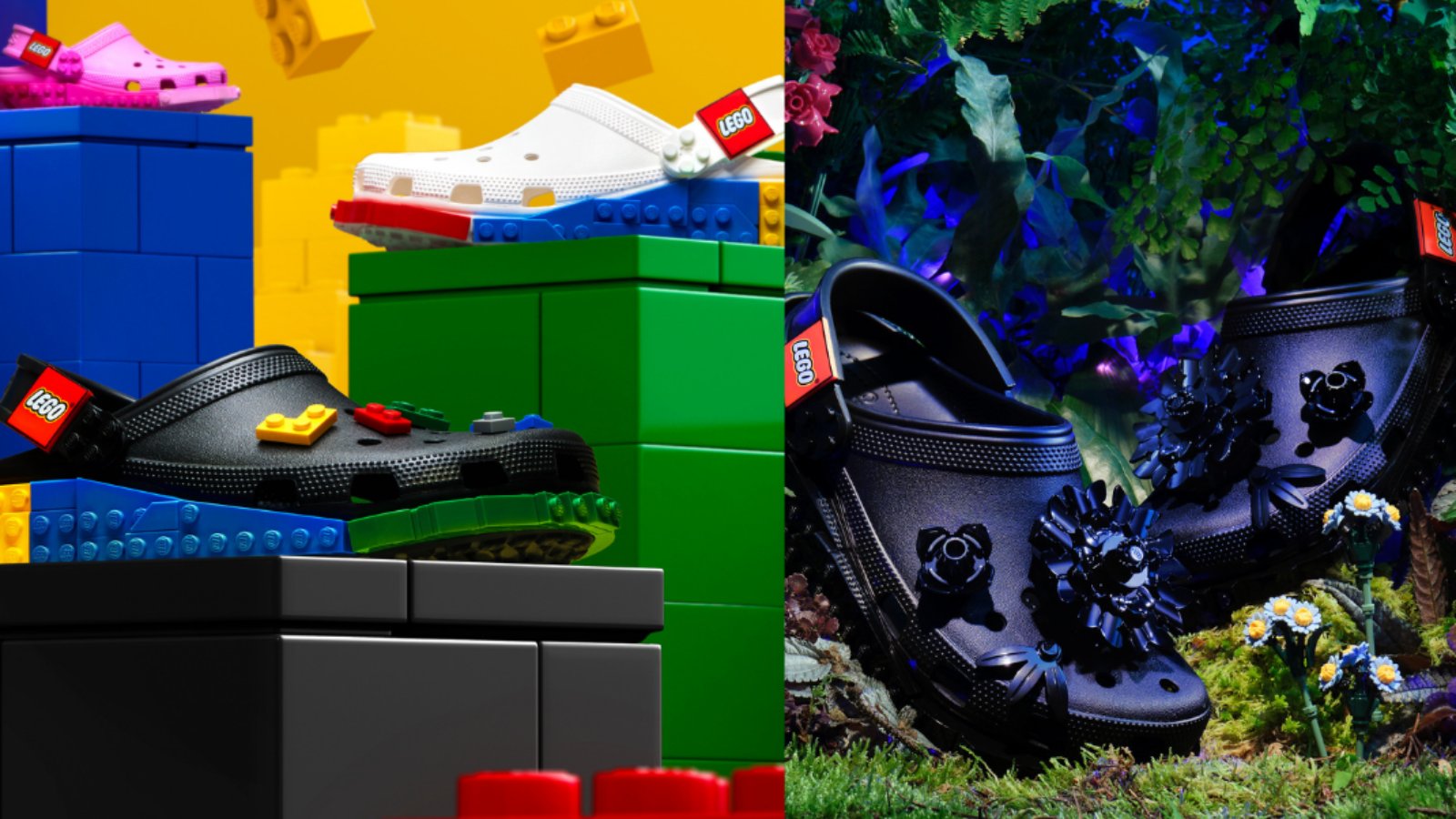 LEGO Stacks Bricks on the Side of Crocs for a Set of Customizable Clogs