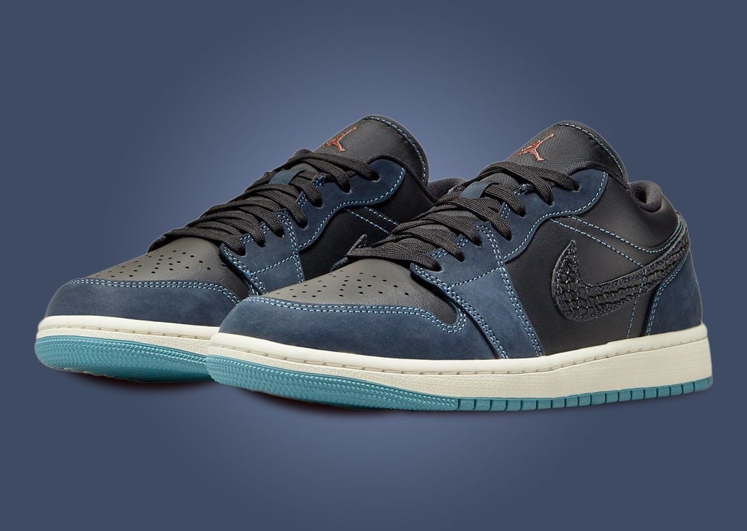 The Air Jordan 1 Low SE Black Midnight Navy Is Packed With Countless Cool Details