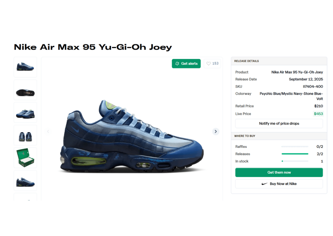 Yu-Gi-Oh! x Nike Air Max 95