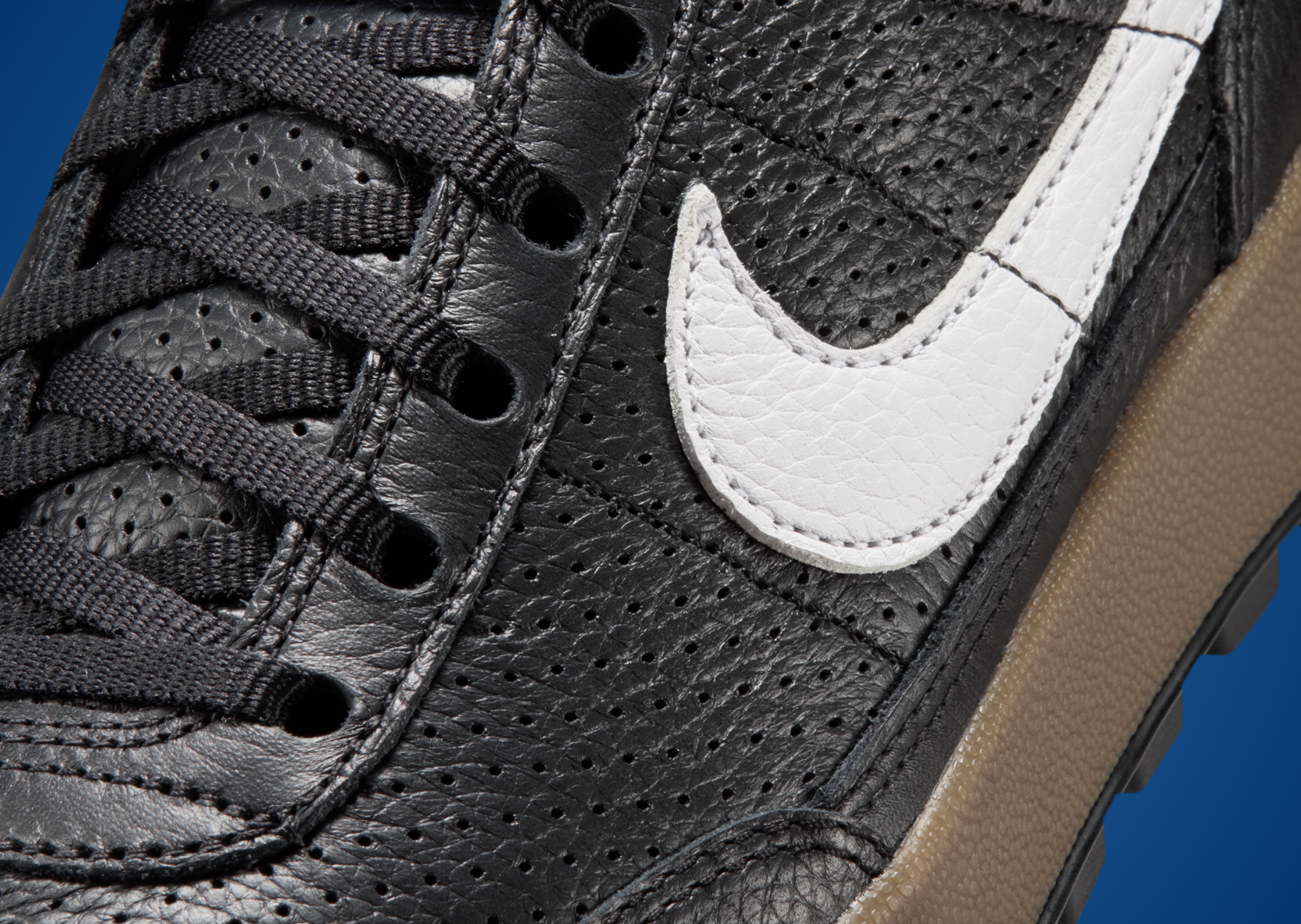 Tom Sachs x NikeCraft General Purpose Shoe Black White Team Royal - Detail