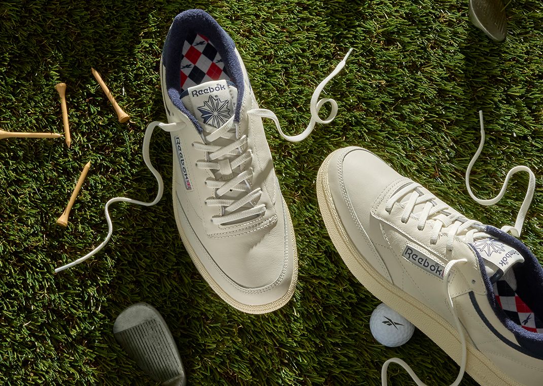 Reebok Club C Golf White Navy Toe