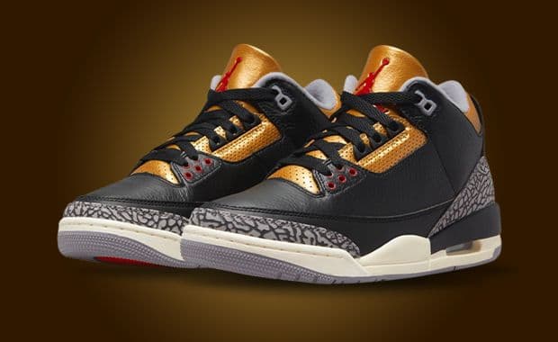 Air Jordan 3 Retro Black Cement Gold (W)