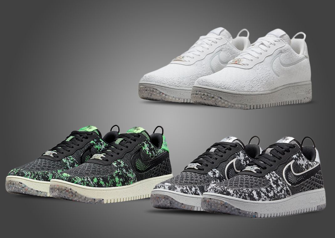 Nike Air Force 1 Crater Flyknit NN In Three Colors