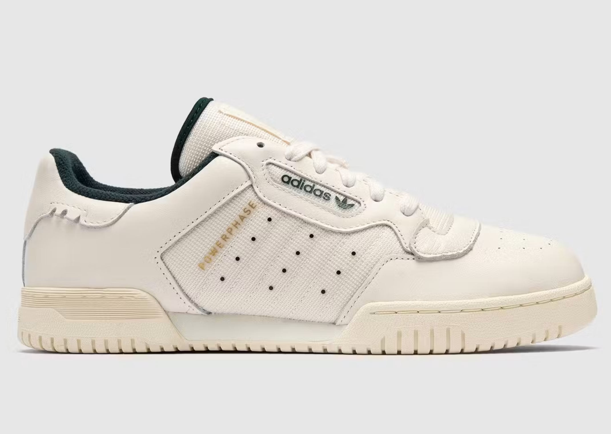The Whitaker Group x adidas Powerphase Do Not Duplicate White Green - Lateral