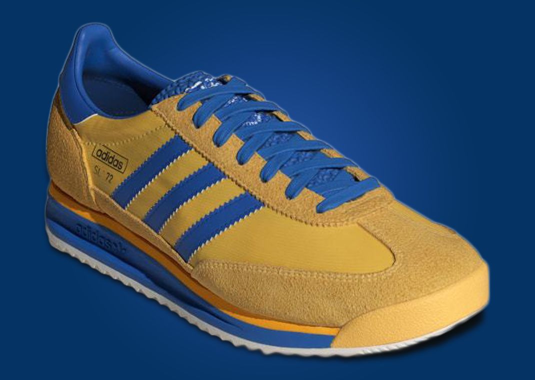adidas SL 72 Utility Yellow Bright Royal Angle