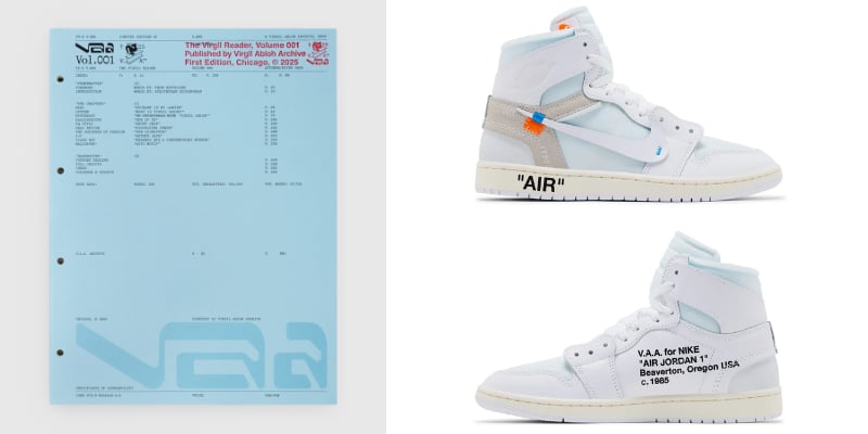 Virgil Abloh Archives Launches The Virgil Reader Vol. 001 and Announces VAA x Air Jordan 1 High Giveaway