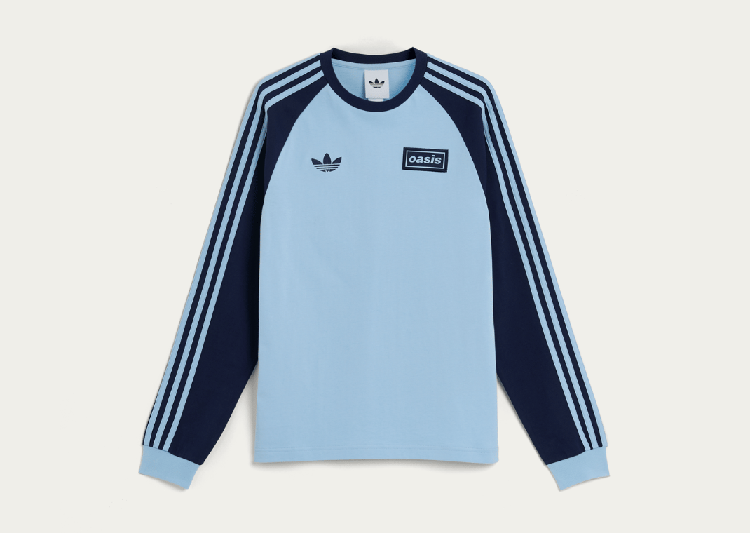 Oasis x adidas Tour 3-Stripes Longsleeve Tee Clear Sky