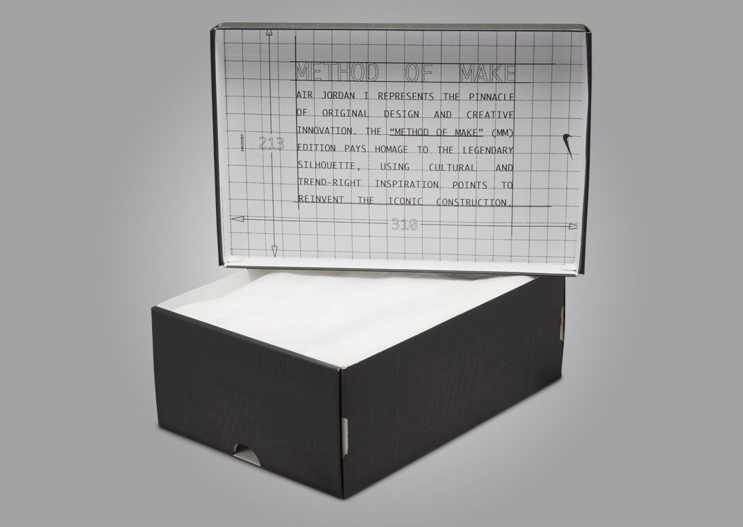 Air Jordan 1 High MM Anthracite Neutral Grey (W) Packaging Open