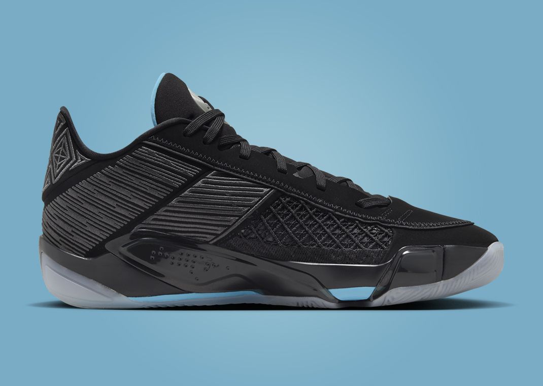 Air Jordan 38 Low Black Particle Grey Medial