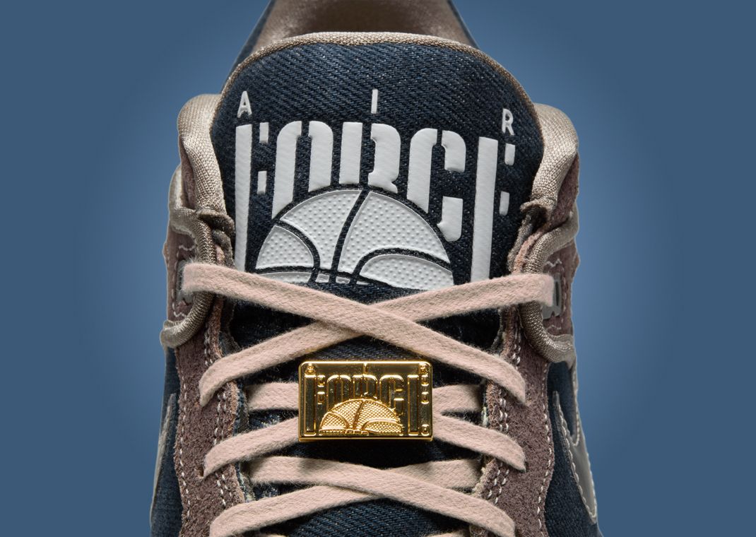 Levi’s x NIGO x Nike Air Force 3 Olive Grey Tongue