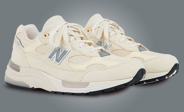 The New Balance 992 Made in USA Calcium Raw Cashew Releases June 2025
