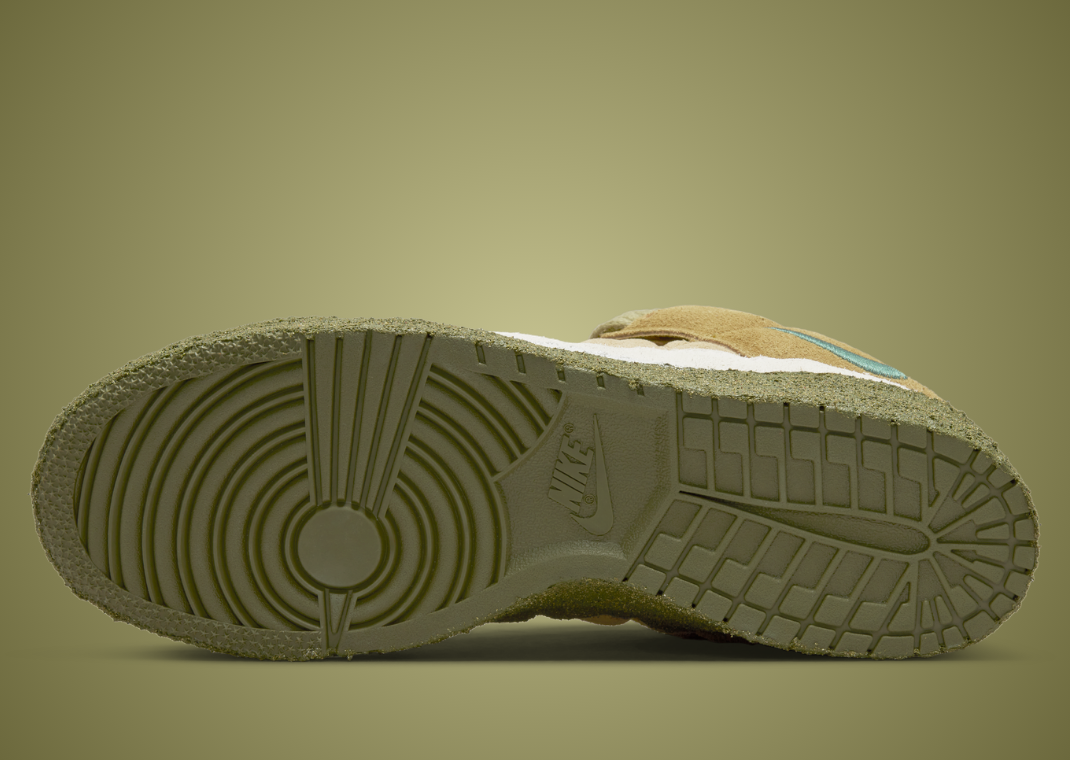 CPFM x Nike Air Flea 1 Barley Desert Moss - Bottom