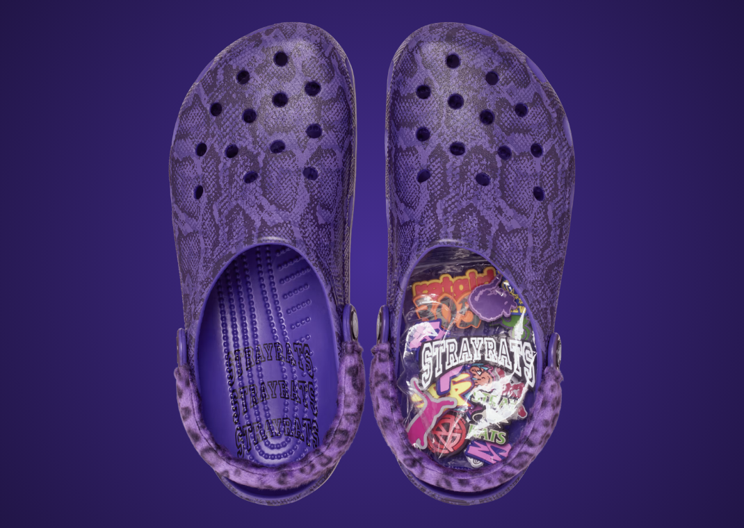 Stray Rats x Crocs Classic Clog Ultraviolet Top
