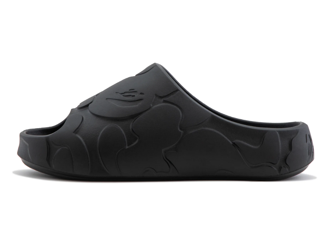 BAPE Slide Black lateral