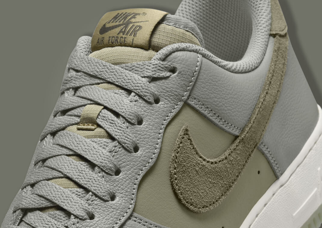 Nike Air Force 1 Low Dark Stucco Medium Olive Tongue
