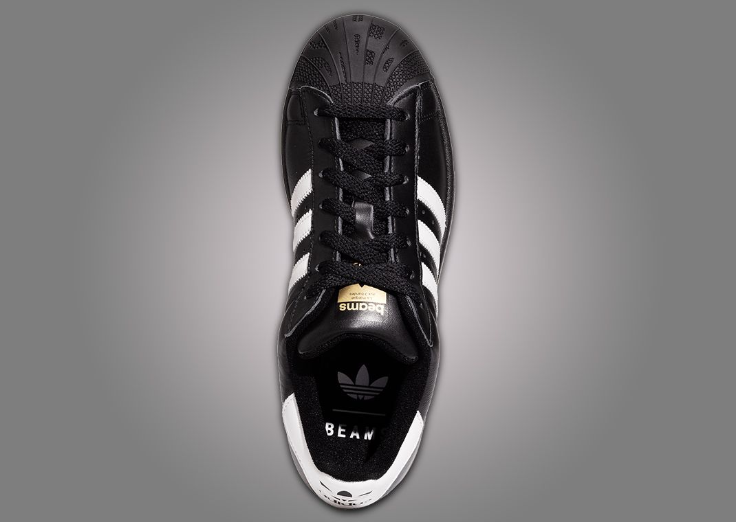 BEAMS x adidas Superstar Black White Top