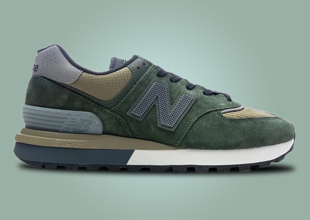 Stone Island x New Balance 574 Legacy Dark Green