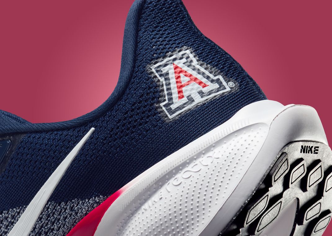 NCAA x Nike Pegasus 41 Arizona Heel Detail