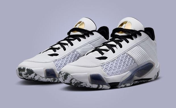 The Air Jordan 38 Low White Metallic Gold Releases June 2024