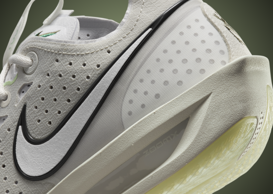 Nike Air Zoom GT Cut 3 Light Bone Vapor Green Heel Detail