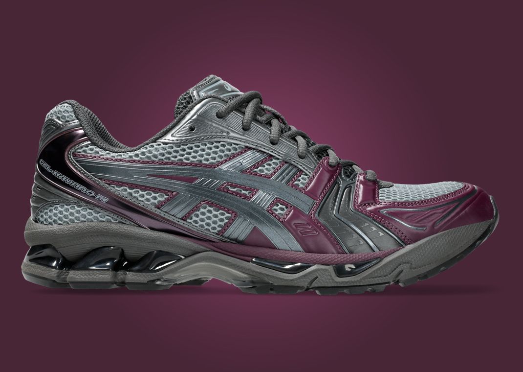 atmos x Asics Gel-Kayano 14 Grey Purple Lateral