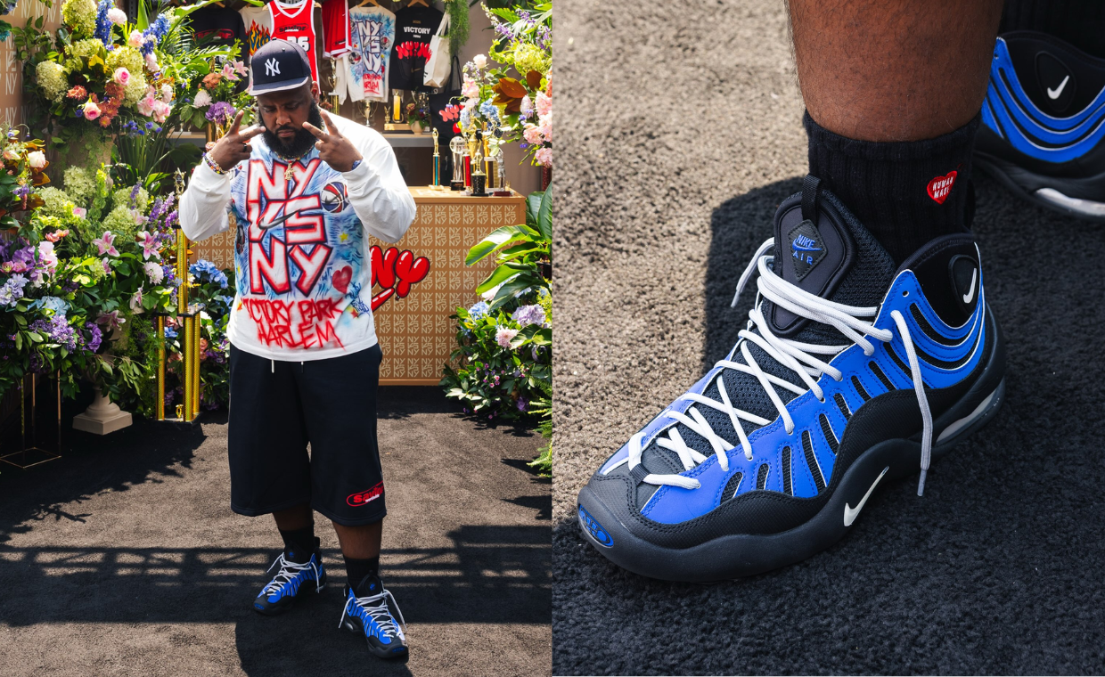Jae Tips Debuts Upcoming Nike Air Bakin Royal Retro at NY vs. NY 
