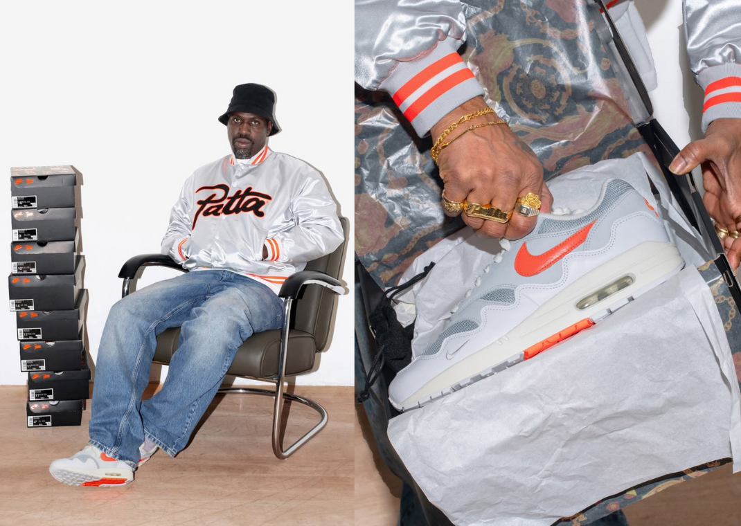 Patta x Nike Air Max 1 White Hyper Crimson