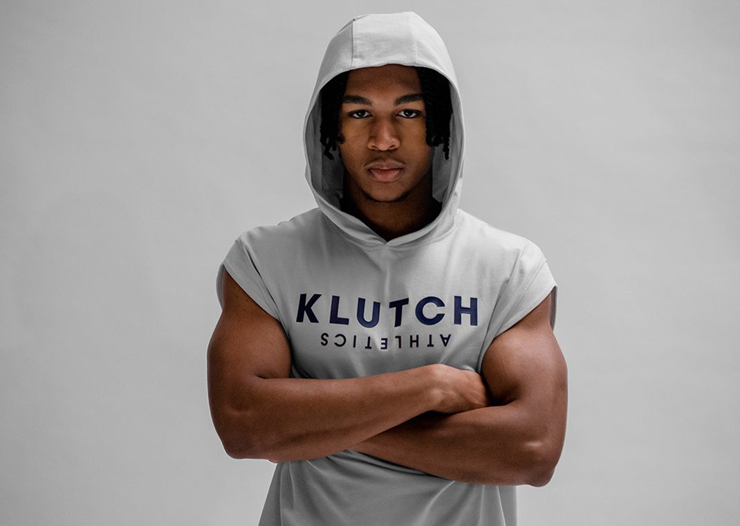 Klutch Athletics Campaign Image Featuring Sleeveless Hoodie