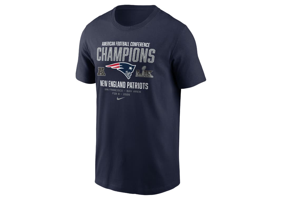 New England Patriots 2026 AFC Champions Team Nation T-Shirt