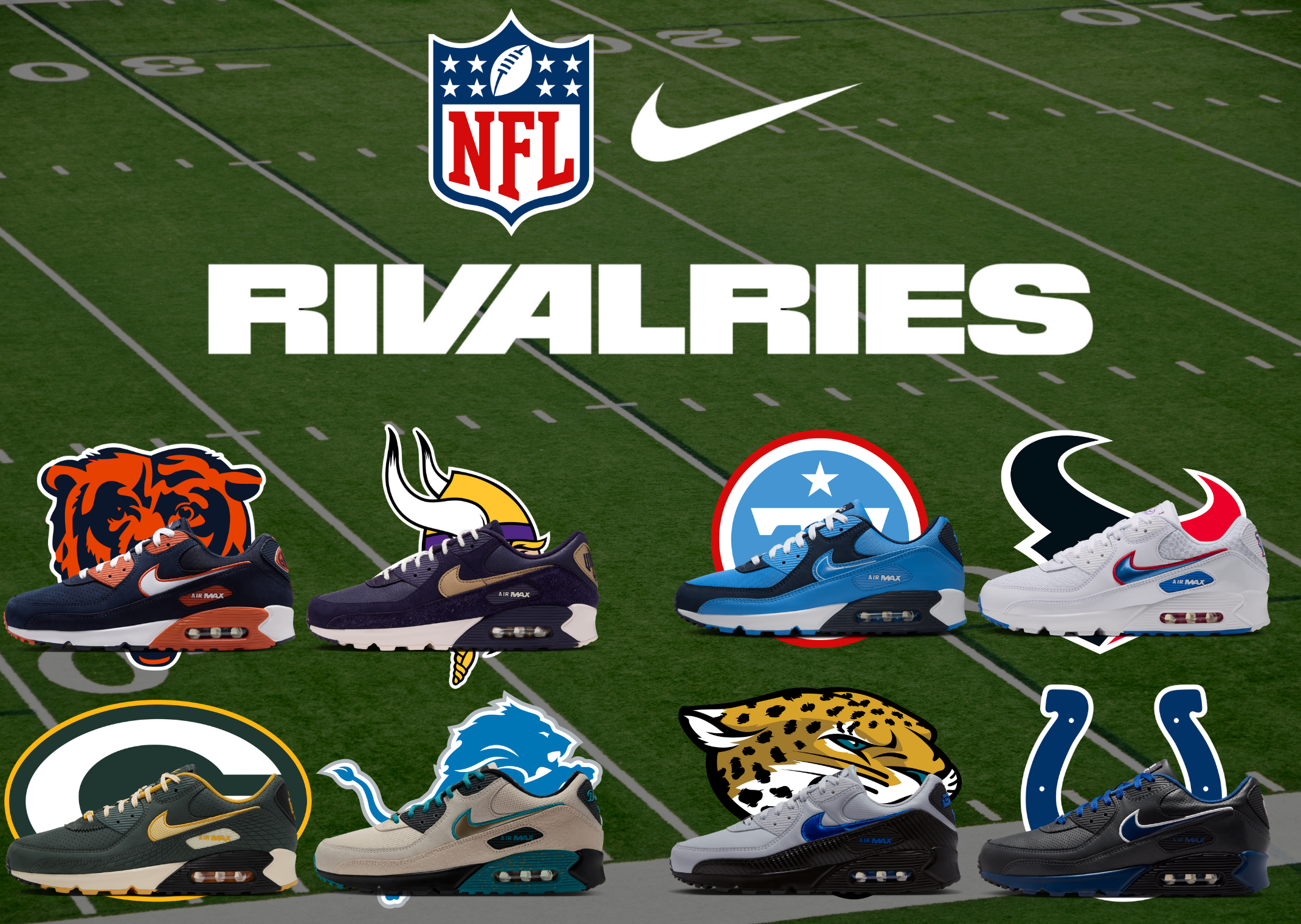 Nike Air Max 90 NFL Rivalries Pack Fall 2026