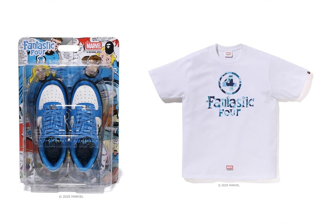 The Fantastic Four x A Bathing Ape BAPE STA Mr. Fantastic & Invisible Woman