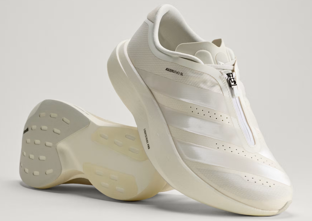 adidas Adizero Evo SL Zip Core White - Angle