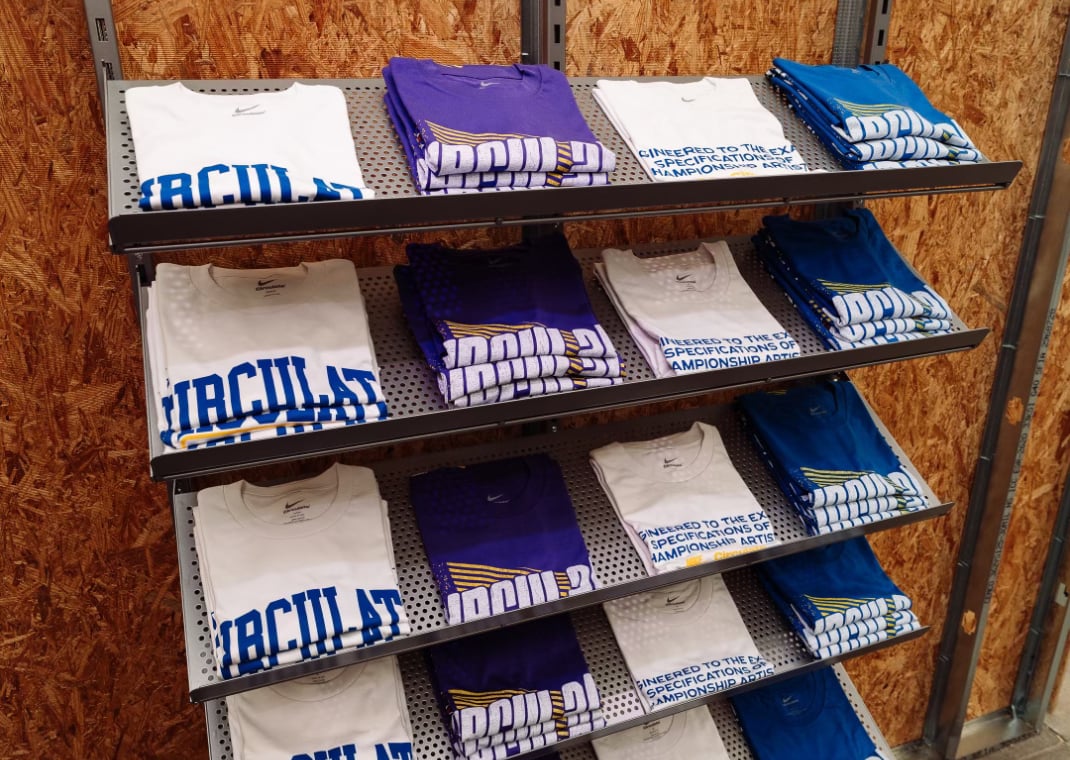 Circulate x Nike T-shirts for sale at the 11th Ave Market