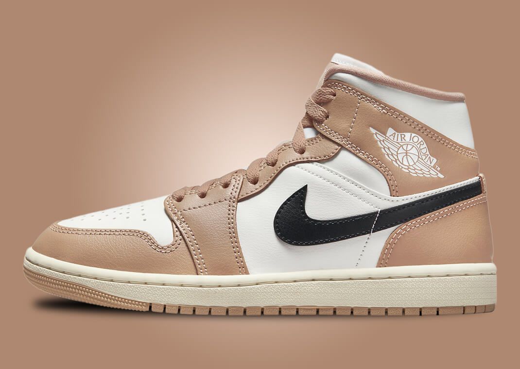 This Air Jordan 1 Mid is Covered in Sail and Desert